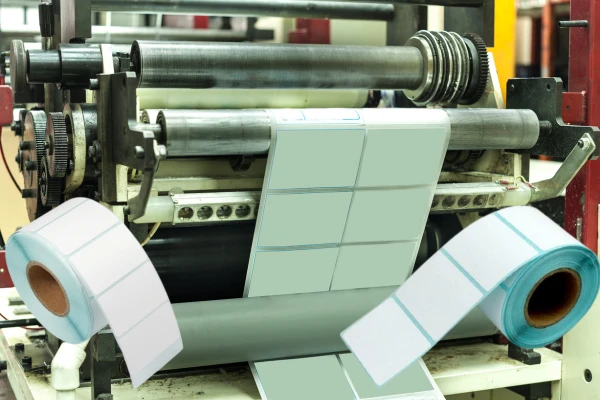 Blank printed label