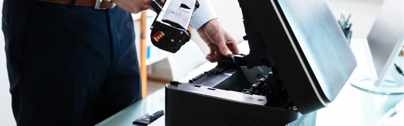 Replace the wristband printer Replace the wristband printer