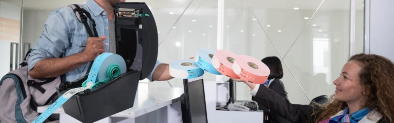 Wristband printer and wristbands Wristband printer and wristbands